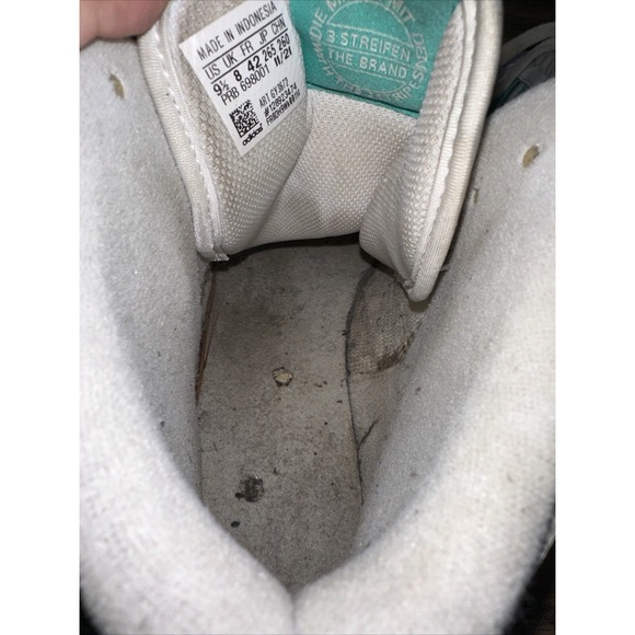 Size 9.5 - adidas Forum‎ Mid White Mint Rush W - Picture 10 of 15
